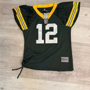 Youth Large Aaron Rodger’s Green Bay Packers Fits Women Size small/x small NWT